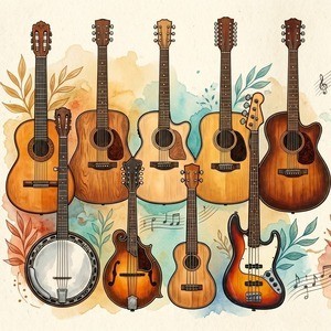 Guitare et instruments à frettes